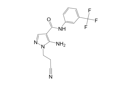 1H-pyrazole-4-carboxamide, 5-amino-1-(2-cyanoethyl)-N-[3-(trifluoromethyl)phenyl]-