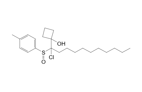 1-[1-Chloro-1-(p-tolylsulfinyl)undecyl]-1-cyclobutanol