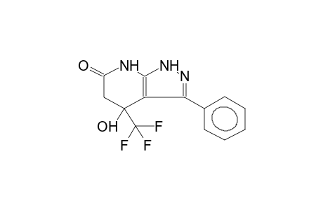 3-PHENYL-4,5,6,7-TETRAHYDRO-4-HYDROXY-4-TRIFLUOROMETHYL-6-OXOPYRAZOLO[3,4-B]PYRIDINE