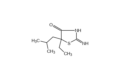 5-ethyl-2-imino-5-isobutyl-4-thiazolidinone