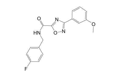 1,2,4-Oxadiazole-5-carboxamide, N-[(4-fluorophenyl)methyl]-3-(3-methoxyphenyl)-