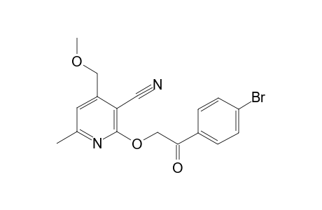 2-[2-(4-bromophenyl)-2-keto-ethoxy]-4-(methoxymethyl)-6-methyl-nicotinonitrile