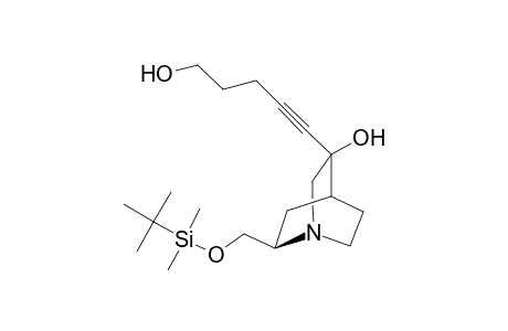 (2R)-2-(tert-Butyldimethylsilyloxymethyl)-5-(5-hydroxypent-1-ynyl)-1-azabicyclo[2.2.2]octan-5-ol