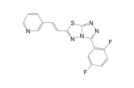 [1,2,4]triazolo[3,4-b][1,3,4]thiadiazole, 3-(2,5-difluorophenyl)-6-[(E)-2-(3-pyridinyl)ethenyl]-