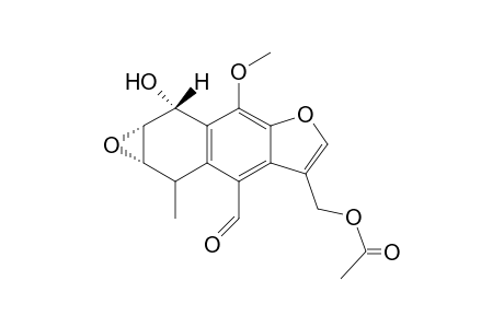 3-(Acetoxymethyl)-4-formyl-5-methyl-6,7-epoxy-8(S / R)-hydroxy-9-methoxy-5,6,7,8-tetrahydroaphthaleno[2,3-b]furan