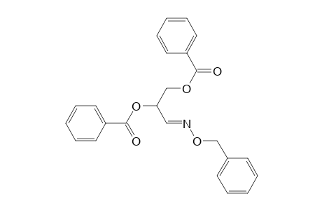 Propanal, 2,3-bis(benzoyloxy)-, 1-[O-(phenylmethyl)oxime], (.+-.)-