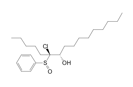 (1R*,2R*)-1-Chloro-2-hydroxy-1-pentylundecyl phenyl sulfoxide