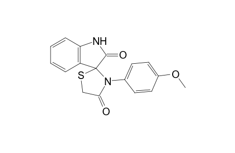 3'-(p-methoxyphenyl)spiro[indoline-3,2'-thiazolidine]-2,4'-dione