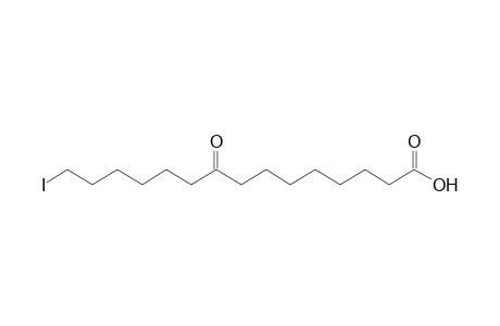 15-Iodanyl-9-oxidanylidene-pentadecanoic acid