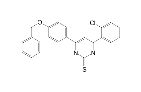 4-(2-Chlorophenyl)-6-(4-phenylmethoxyphenyl)-3,4-dihydro-1H-pyrimidine-2-thione