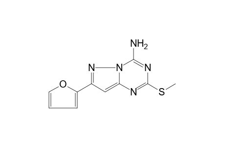 4-amino-7-(2-furyl)-2-(methylthio)pyrazolo[1,5-a]-s-triazine