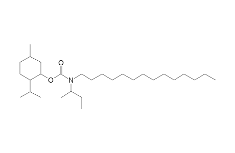 Carbonic acid, monoamide, N-(2-butyl)-N-tetradecyl-, 1-menthyl ester