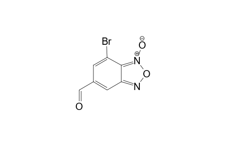 4-Bromanyl-3-oxidanidyl-2,1,3-benzoxadiazol-3-ium-6-carbaldehyde