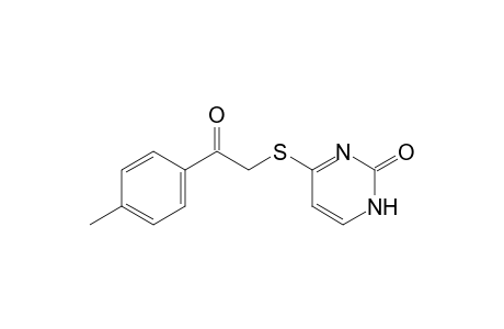 4-[(p-methylphenacyl)thio]-2(1H)-pyrimidinone