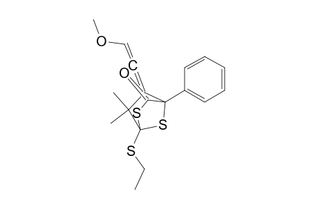 1-(ethylthio)-5-(exo-2-methoxyvinyliden)-6,6-dimethyl-4-phenyl-2,7-dithiabicyclo[2.2.1]heptan-3-one