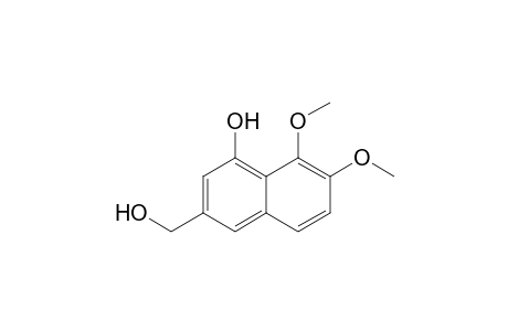 4-Hydroxy-5,6-dimethoxy-2-hydroxymethylnaphthalene.
