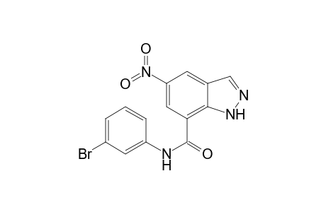 1H-indazole-7-carboxamide, N-(3-bromophenyl)-5-nitro-