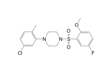 1-(5-Chloro-2-methylphenyl)-4-(5-fluoro-2-methoxyphenyl)sulfonylpiperazine