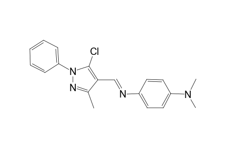 N~1~-[(E)-(5-chloro-3-methyl-1-phenyl-1H-pyrazol-4-yl)methylidene]-N~4~,N~4~-dimethyl-1,4-benzenediamine