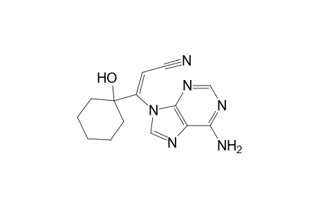 (Z)-3-(6-Amino-9H-purin-9-yl)-3-(1-hydroxycyclohexyl)-2-propenenitrile