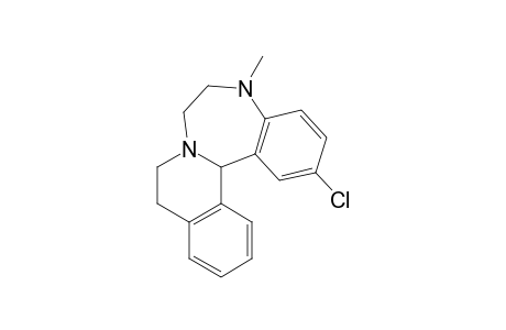 2-Chloro-5,6,7,9,10,14B-hexahydro-5-methylisoquino(2,1-d)(1,4)benzodiazepine