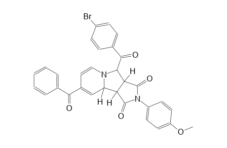 (3aR,4S,9aR,9bS)-8-benzoyl-4-(4-bromobenzoyl)-2-(4-methoxyphenyl)-3a,4,9a,9b-tetrahydro-1H-pyrrolo[3,4-a]indolizine-1,3(2H)-dione