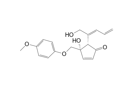 (4S,5S)-4-hydroxy-4-[(4-methoxyphenoxy)methyl]-5-[(1E)-1-methylolbuta-1,3-dienyl]cyclopent-2-en-1-one
