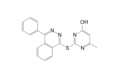 6-methyl-2-[(4-phenyl-1-phthalazinyl)sulfanyl]-4-pyrimidinol