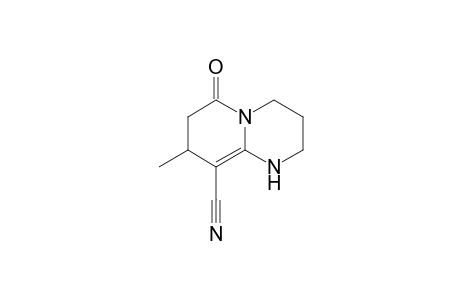 6-keto-8-methyl-1,2,3,4,7,8-hexahydropyrido[1,2-a]pyrimidine-9-carbonitrile