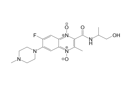 7-Fluoranyl-3-methyl-6-(4-methylpiperazin-1-yl)-4-oxidanidyl-1-oxidanylidene-N-(1-oxidanylpropan-2-yl)quinoxalin-1-ium-2-carboxamide