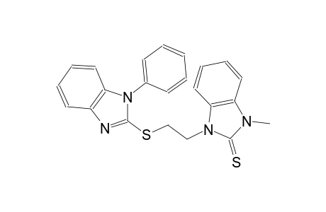 2H-benzimidazole-2-thione, 1,3-dihydro-1-methyl-3-[2-[(1-phenyl-1H-benzimidazol-2-yl)thio]ethyl]-