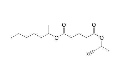 Glutaric acid, but-3-yn-2-yl 2-heptyl ester