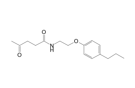 4-oxo-N-[2-(4-propylphenoxy)ethyl]pentanamide