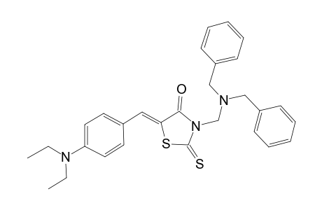3-[(dibenzylamino)-methyl]-5-(4-diethylamino-benzylidene)-2-thioxo-thiazolidin-4-one