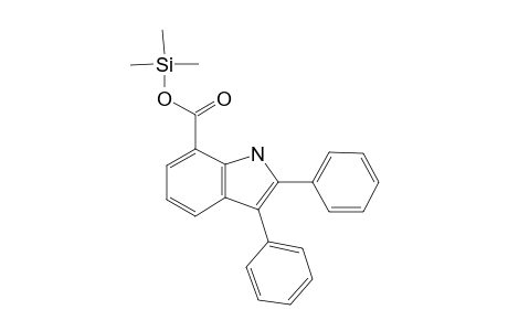 2,3-Diphenyl-1H-indole-7-carboxylic acid, tms derivative