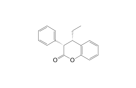 cis-3-Phenyl-4-ethyl-3,4-dihydro-coumarin