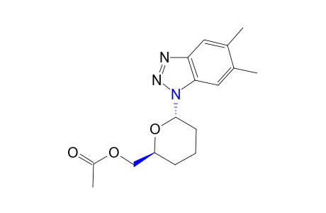 trans-6-(5,6-dimethyl-1H-benzotriazol-1-yl)tetrahydro-2H-pyran-2-methanol, acetate (ester)