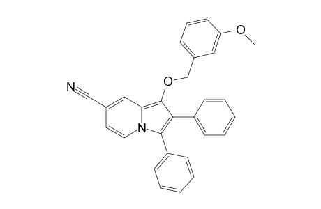 1-m-anisyloxy-2,3-diphenyl-indolizine-7-carbonitrile