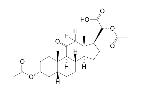 3Alpha,20ALPHA-dihydroxy-11-oxo-5beta-pregnan-21-oic acid, diacetate