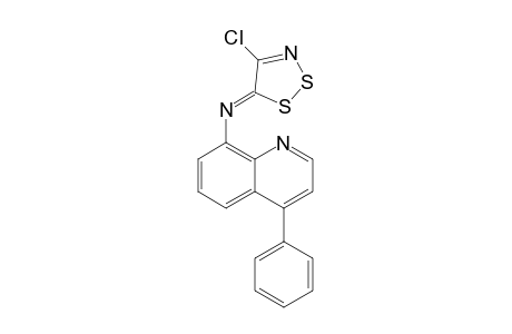 4-Phenyl-8-[N-(4-chloro-5H-1,2,3-dithiazol-5-ylidene)amino]quinoline