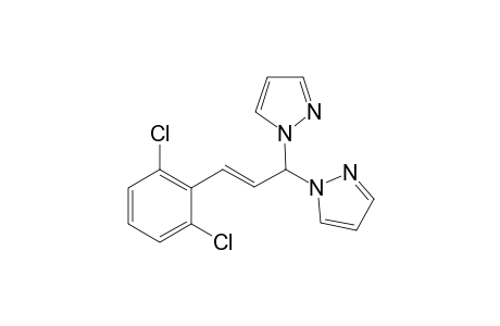 (E)-1,1'-(3-(2,6-Dichlorophenyl)prop-2-ene-1,1-diyl)bis(1H-pyrazole)