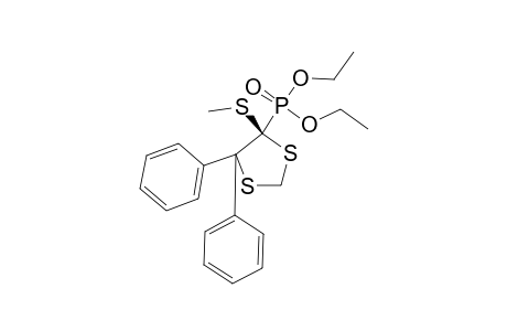 DIETHYL-4-(METHYLSULFANYL)-5,5-DIPHENYL-1,3-DITHIOLANE-4-PHOSPHONATE