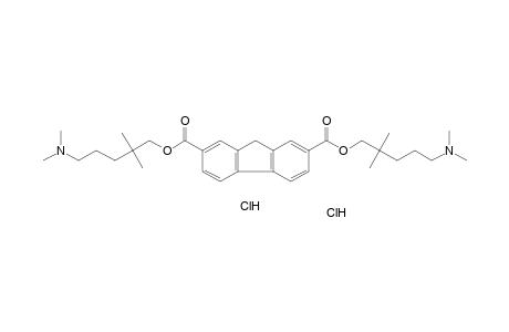 fluorene-2,7-dicarboxylic acid, bis[2,2-dimethyl-5-(dimethylamino)-pentyl] ester, dihydrochloride