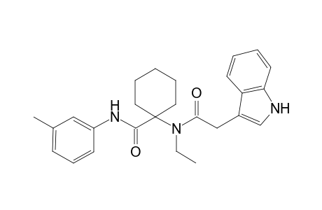 1H-indole-3-acetamide, N-ethyl-N-[1-[[(3-methylphenyl)amino]carbonyl]cyclohexyl]-