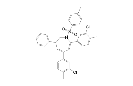 5,7-Bis(3-chloro-4-methylphenyl)-3-phenyl-1-tosyl-2,3-dihydro-1H-azepine