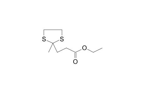 3-(2-Methyl-1,3-dithiolan-2-yl)propanoic acid ethyl ester