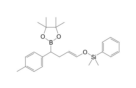 (E)-Dimethyl(phenyl)(4-(4,4,5,5-tetramethyl-1,3,2-dioxaborolan-2-yl)-4-p-tolylbut-1-enyloxy)silane