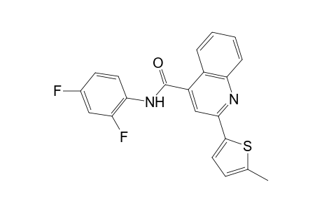 Quinoline-4-carboxamide, N-(2,4-difluorophenyl)-2-(5-methyl-2-thienyl)-