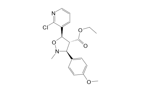 Ethyl (3S*,4R*,5R*)-5-(2-Chloropyridin-3-yl)-3-(4-methoxyphenyl)-2-methylisoxazolidine-4-carboxylate