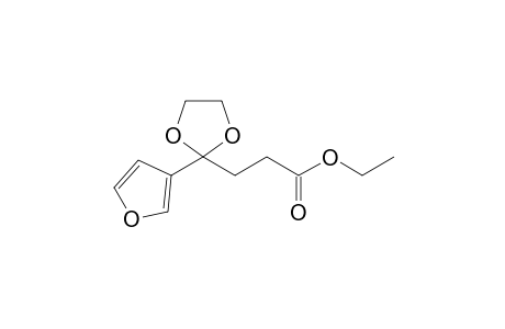 3-[2-(3-Furanyl)-1,3-dioxolan-2-yl]propanoic acid ethyl ester